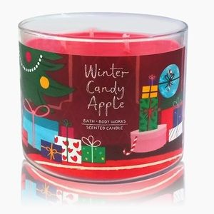 🆕 WINTER CANDY APPLE - 🍎 3 Wick Candle - Holiday Christmas Bath & Body Works